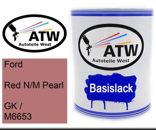 Ford, Red N/M Pearl, GK / M6653: 1L Lackdose, von ATW Autoteile West.